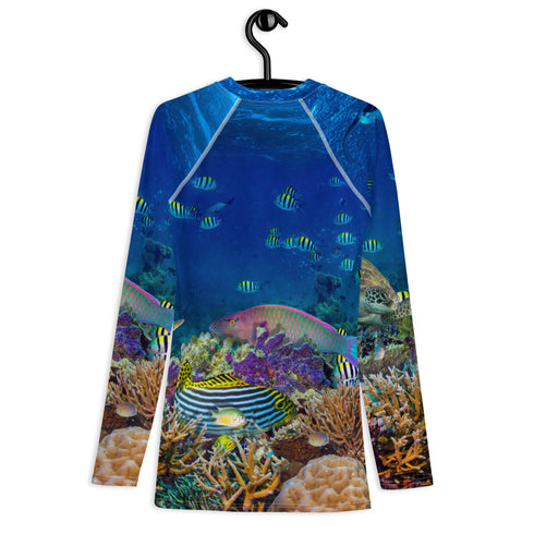 Men's Coral Reef Athletic Fit Premium Rash Guard UPF 50+